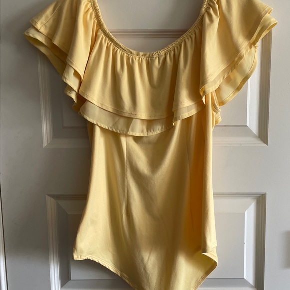 Ladies Yellow Bodysuit M/L - Picture 4 of 4